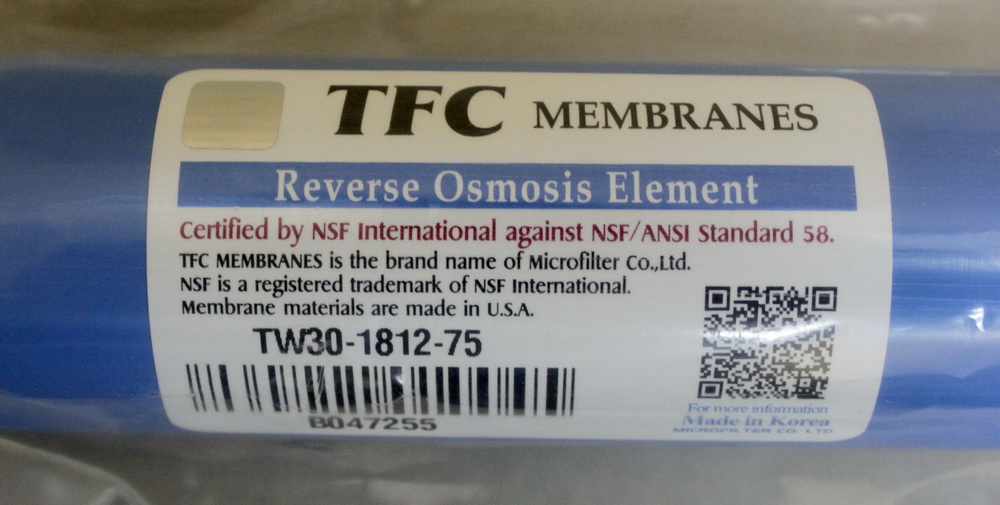 мембрана TFC TW30-1812-75